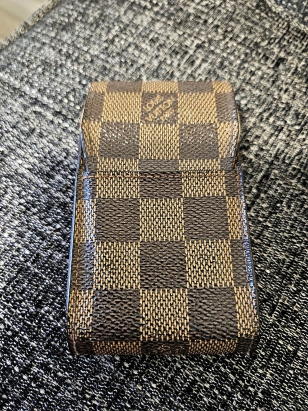 Louis Vuitton Damier Ebene belt in Brown & Gold